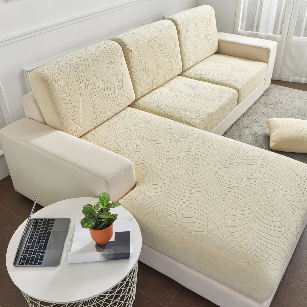 Sectional Sofa Cover (Water-Resistant) | Leaf - SofaGuards