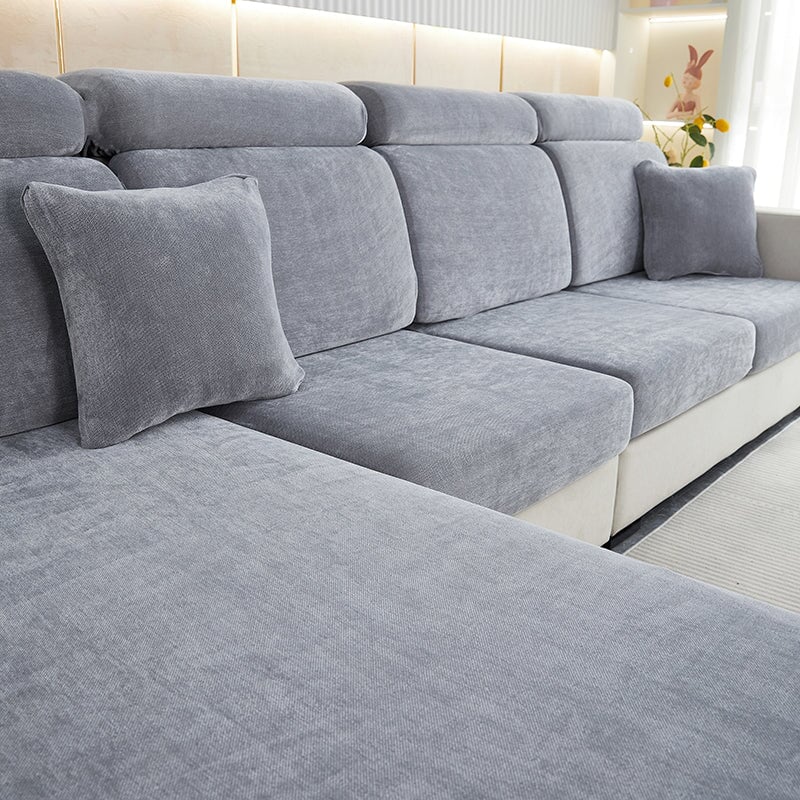 SofaGuards Stretchy Couch Covers | Magic Fit Sectional Sofa Cover | Classic | High-Quality Soft Jacquard Fabric | Durable Furniture Protection |