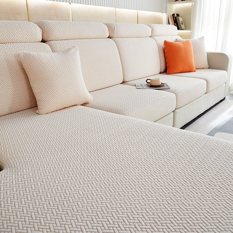 Sectional Sofa Cover | Classic (Special Sizes) SofaGuards Size 1 Ivory 