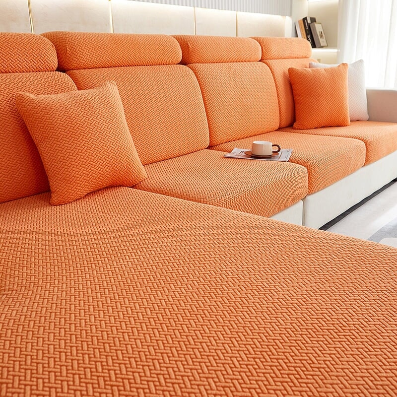 Sectional Sofa Cover | Classic (Special Sizes) SofaGuards Size 1 Tangerine 