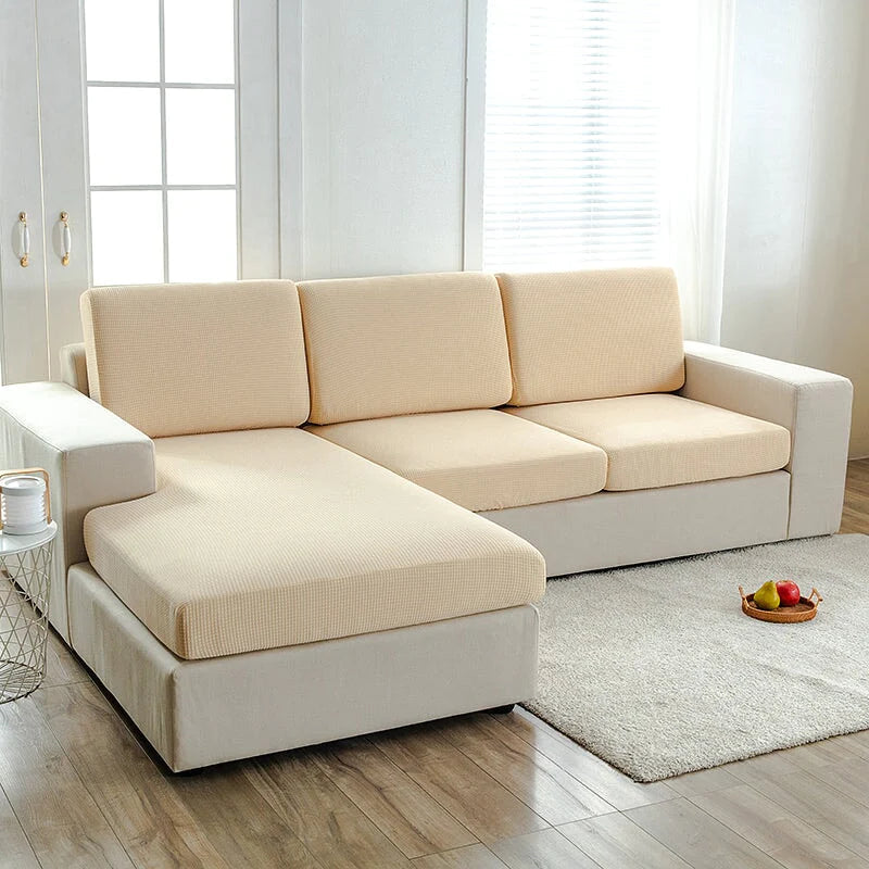 Sectional Sofa Cover | Square (Special Sizes) SofaGuards Size 1 Cream 