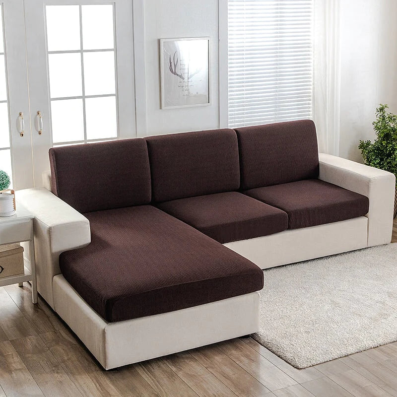 Sectional Sofa Cover | Square (Special Sizes) SofaGuards Size 1 Hazelnut 