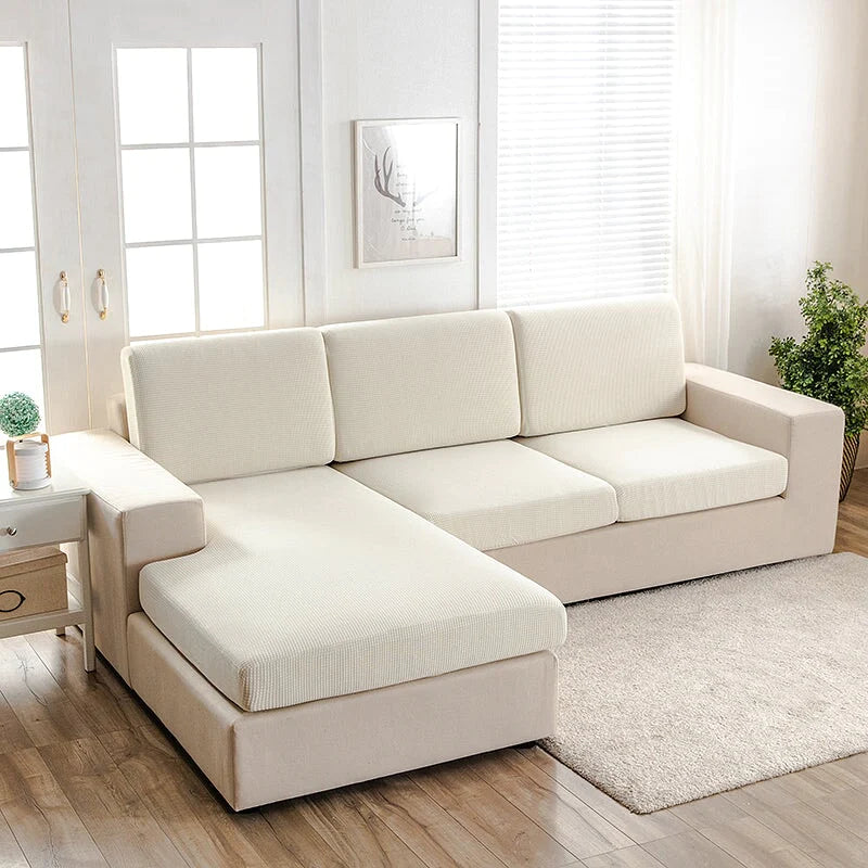 Sectional Sofa Cover | Square (Special Sizes) SofaGuards Size 1 Ivory 
