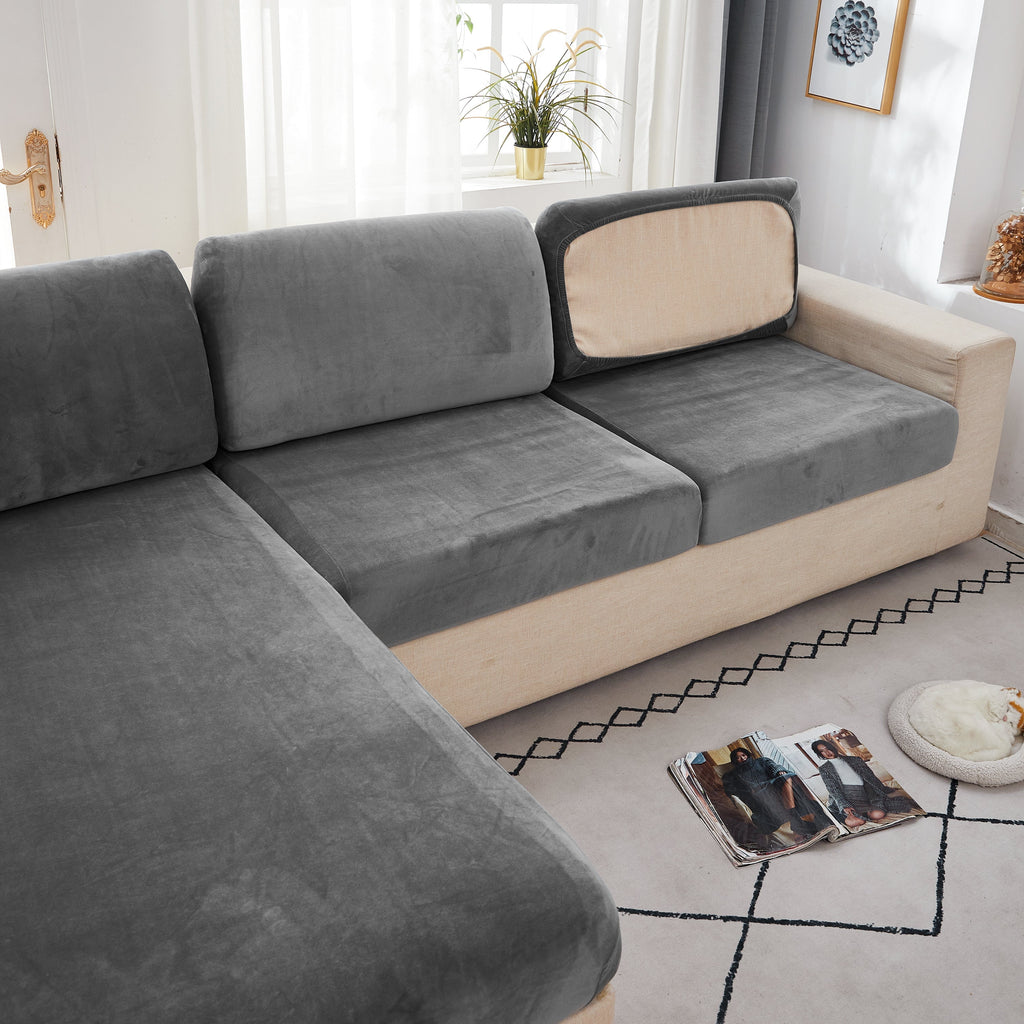 Sectional Sofa Cover | Velvet (Special Sizes) SofaGuards 